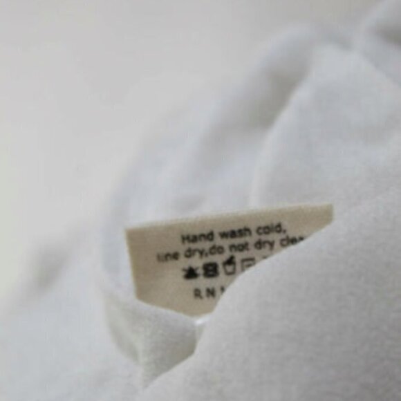 L'Agence White Silk Bubble Hem Halter Blouse - Picture 5 of 8